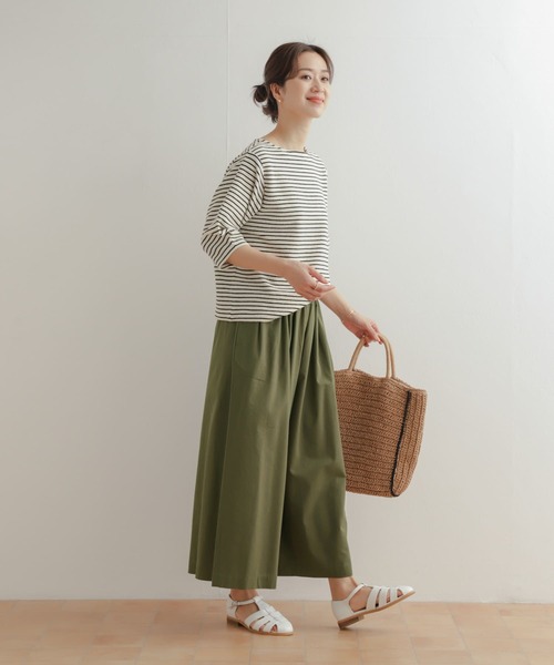 URBAN RESEARCH DOORS（アーバンリサーチドアーズ）の「レーヨンコットンギャザーワイドパンツ（その他パンツ・レディース・カーキ/ネイビー・SMALL/MEDIUM）」の11枚目の写真