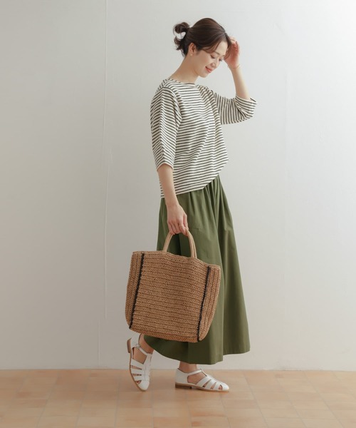 URBAN RESEARCH DOORS（アーバンリサーチドアーズ）の「レーヨンコットンギャザーワイドパンツ（その他パンツ・レディース・カーキ/ネイビー・SMALL/MEDIUM）」の12枚目の写真