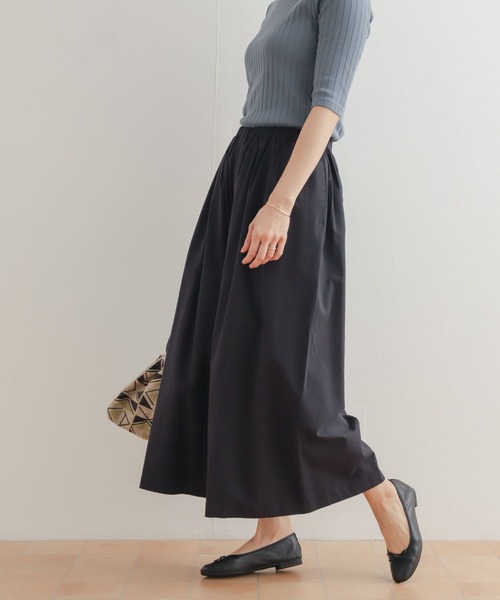 URBAN RESEARCH DOORS（アーバンリサーチドアーズ）の「レーヨンコットンギャザーワイドパンツ（その他パンツ・レディース・カーキ/ネイビー・SMALL/MEDIUM）」の14枚目の写真