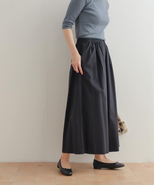 URBAN RESEARCH DOORS（アーバンリサーチドアーズ）の「レーヨンコットンギャザーワイドパンツ（その他パンツ・レディース・カーキ/ネイビー・SMALL/MEDIUM）」の18枚目の写真