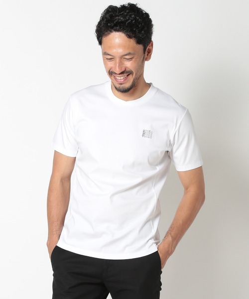 MEN'S BIGI（メンズビギ）の「ラインストーンクルーネックTシャツ（Tシャツ/カットソー・メンズ・ブラック/ホワイト・03/02/01）」の8枚目の写真