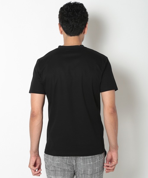 MEN'S BIGI（メンズビギ）の「ラインストーンクルーネックTシャツ（Tシャツ/カットソー・メンズ・ブラック/ホワイト・03/02/01）」の4枚目の写真