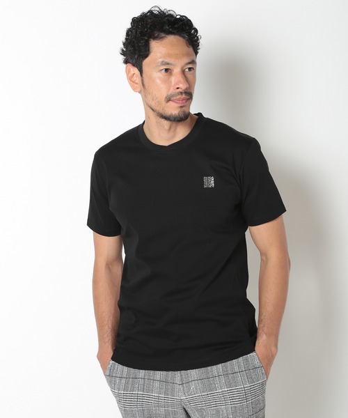 MEN'S BIGI（メンズビギ）の「ラインストーンクルーネックTシャツ（Tシャツ/カットソー・メンズ・ブラック/ホワイト・03/02/01）」の3枚目の写真