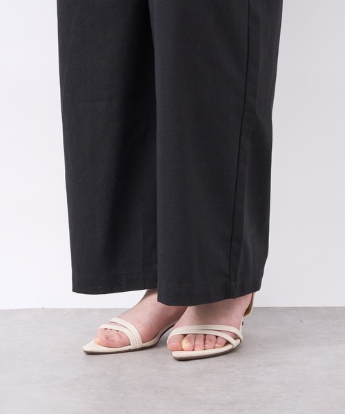 un dix cors（アンディコール）の「フレンチリネンサロペット（サロペット/オーバーオール・レディース・ブラック・FREE）」の21枚目の写真