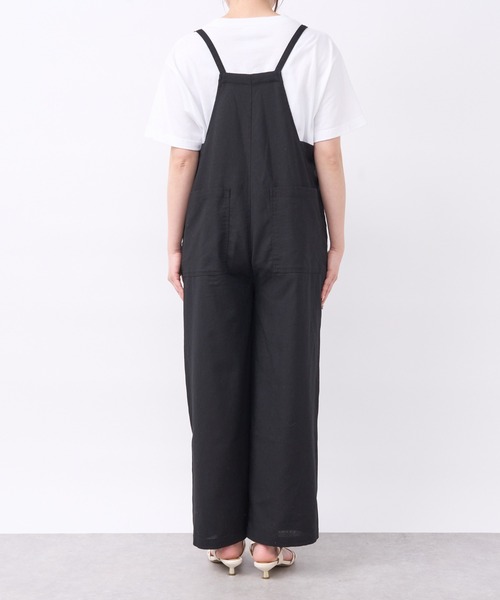 un dix cors（アンディコール）の「フレンチリネンサロペット（サロペット/オーバーオール・レディース・ブラック・FREE）」の13枚目の写真