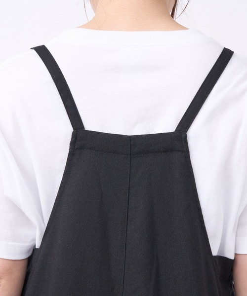 un dix cors（アンディコール）の「フレンチリネンサロペット（サロペット/オーバーオール・レディース・ブラック・FREE）」の14枚目の写真