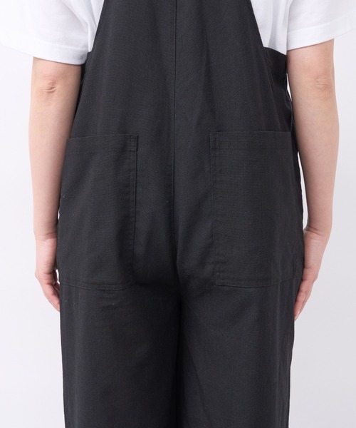 un dix cors（アンディコール）の「フレンチリネンサロペット（サロペット/オーバーオール・レディース・ブラック・FREE）」の15枚目の写真