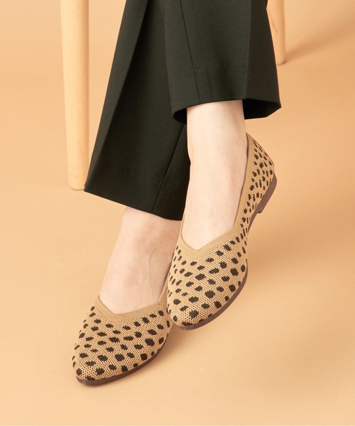 SETUP7(セットアップセブン)の「【SETUP7】Vカットニットパンプス フラットパンプス ぺたんこシューズ GLR(パンプス・レディース・ブラック/グレイッシュベージュ/ホワイト/ベージュ/その他1・L/M/S)」の19枚目の写真