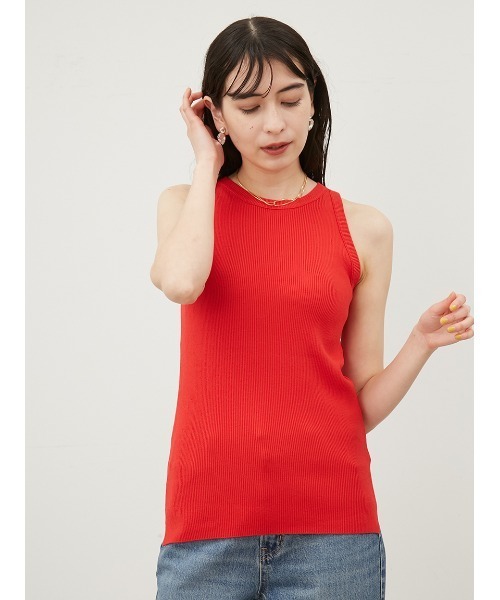 Mila Owen(ミラオーウェン)の「シルク混クルーネックアメスリニットタンク【手洗い可能】(ニット/セーター・レディース・レッド/グレー/アイボリー/ブラック/その他・0/1)」の19枚目の写真