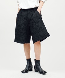 Aphlotus | ふくれジャガード サイドギャザー ハーフパンツ(その他パンツ)