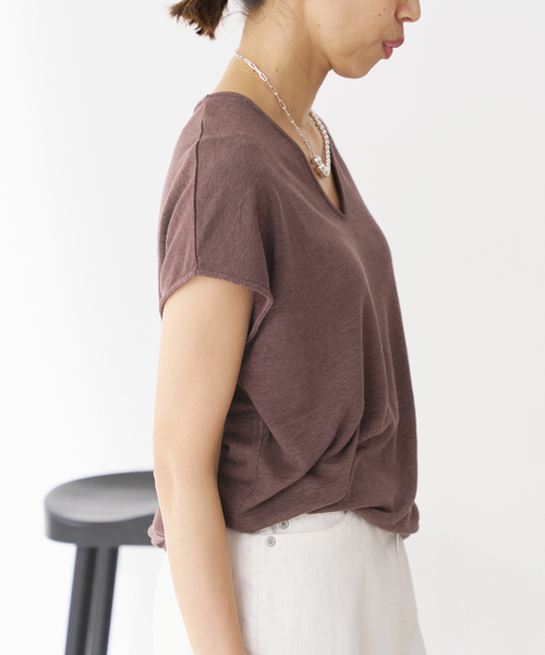 【新品タグ付き】IENA raspail別注Vネックトップス IENA（イエナ）の「【Raspail/ラスパイユ】別注 Vネック