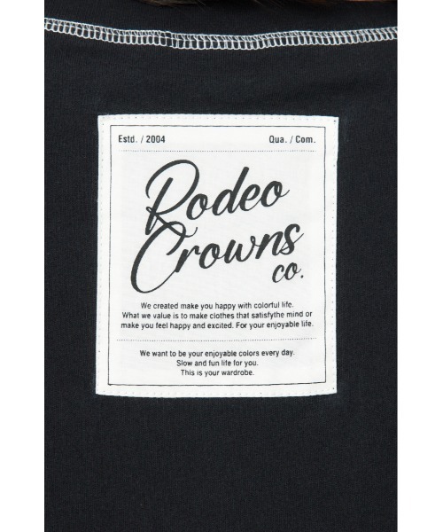 RODEO CROWNS WIDE BOWL（ロデオクラウンズワイドボウル）の「ドロストビッグTシャツ（Tシャツ/カットソー・レディース・ブラック/オフホワイト/ブラック系その他/レッド・FREE）」の16枚目の写真