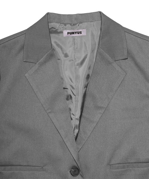 PUNYUS(プニュズ)の「半袖ショートテーラードジャケット(テーラードジャケット・レディース・グレー/ブラック・1/2/4/3)」の15枚目の写真