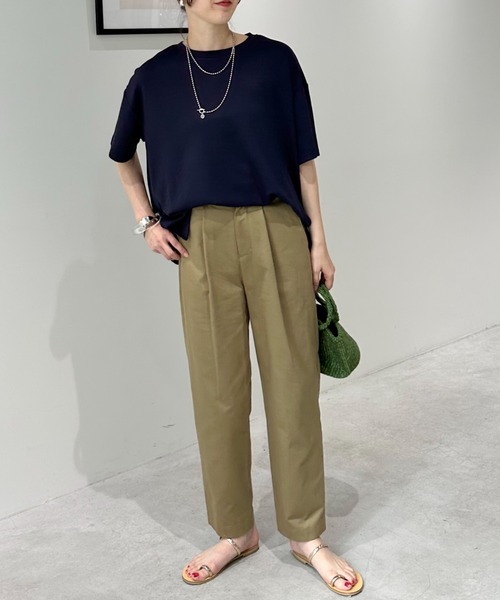 Doux archives（ドゥアルシーヴ）の「ワンタックコットンチノパンツ（チノパンツ・レディース・オフホワイト/ベージュ・MEDIUM/LARGE）」の10枚目の写真