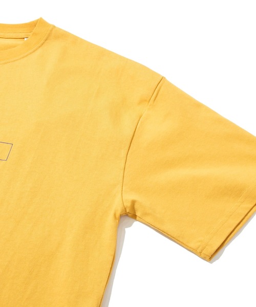 go slow caravan（ゴースローキャラバン）の「USA/C スクエアLOGOバックプリントゆったりTEE（Tシャツ/カットソー・メンズ・イエロー/ブルーグリーン/バイオレット/ホワイト・X-LARGE/LARGE/MEDIUM/SMALL）」の22枚目の写真