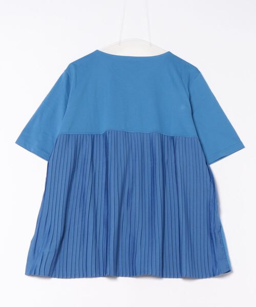 MB mint breeze(エムビーミントブリーズ)の「【L~5L 大きいサイズ】コットン天竺バックプリーツカットソー(Tシャツ/カットソー・レディース・ブラック/オフホワイト/ブルー・3L/4L/5L/LL/L)」の21枚目の写真
