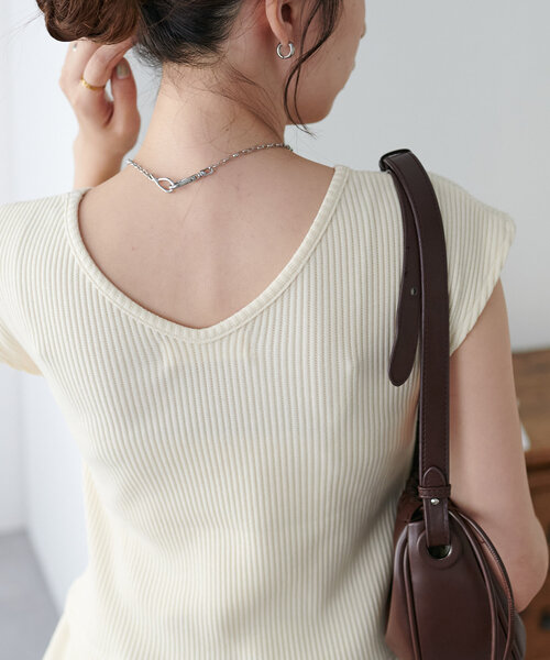 DISCOAT（ディスコート）の「【WEB限定】ワッフルトップススカートセットアップ（ワンピース・レディース・ブラック/アイボリー・MEDIUM）」の15枚目の写真