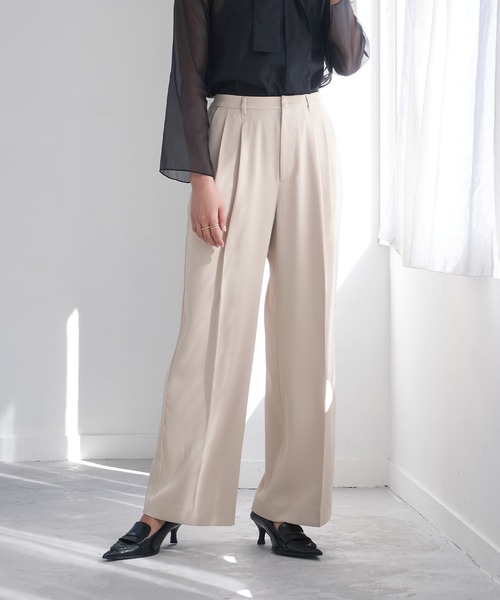 パンツ DEPARTMENT FIVE FW22 MARGIE PANTS (DP178_2DF0016999) セール】センタープレスタックワイドパンツ（その他パンツ