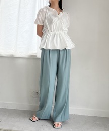 Stylevoice for xxx（スタイルヴォイスフォー）の「センタープレスタックワイドパンツ（その他パンツ）」