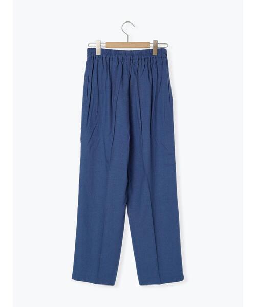 Samansa Mos2 blue（サマンサモスモスブルー）の「【接触冷感】麻レーヨンテーパードパンツ（その他パンツ・レディース・キナリ/ブラック/ブルー/カーキ・F）」の13枚目の写真