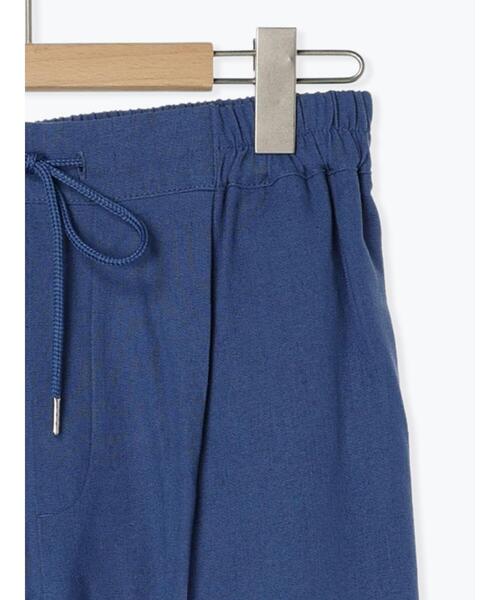 Samansa Mos2 blue（サマンサモスモスブルー）の「【接触冷感】麻レーヨンテーパードパンツ（その他パンツ・レディース・キナリ/ブラック/ブルー/カーキ・F）」の7枚目の写真