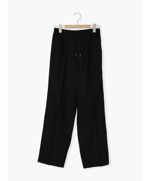 Samansa Mos2 blue（サマンサモスモスブルー）の「【接触冷感】麻レーヨンテーパードパンツ（その他パンツ・レディース・キナリ/ブラック/ブルー/カーキ・F）」の6枚目の写真