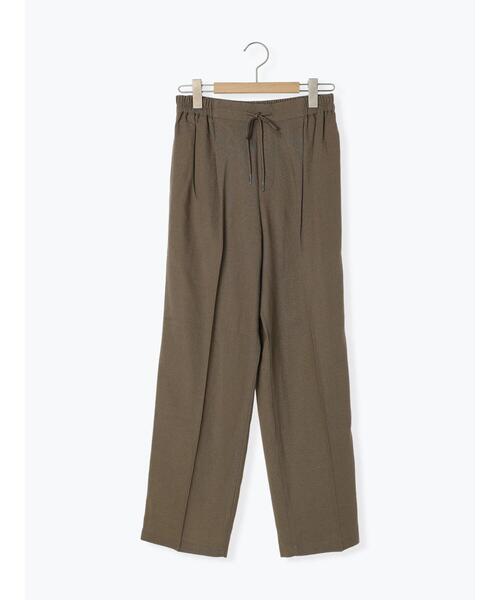 Samansa Mos2 blue（サマンサモスモスブルー）の「【接触冷感】麻レーヨンテーパードパンツ（その他パンツ・レディース・キナリ/ブラック/ブルー/カーキ・F）」の5枚目の写真