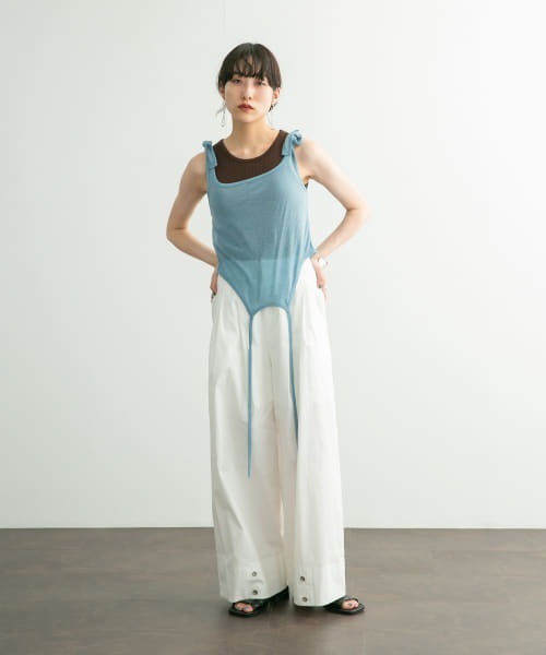 KBF（ケイビーエフ）の「レイヤードタンクトップ（タンクトップ・レディース・ホワイト系その他/ブルー系その他/オレンジ系その他・ONE）」の21枚目の写真