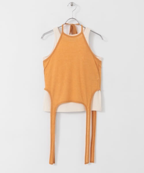 KBF（ケイビーエフ）の「レイヤードタンクトップ（タンクトップ・レディース・ホワイト系その他/ブルー系その他/オレンジ系その他・ONE）」の12枚目の写真