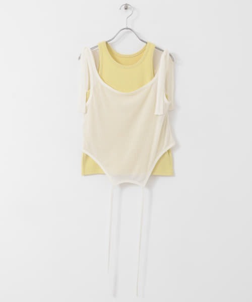 KBF（ケイビーエフ）の「レイヤードタンクトップ（タンクトップ・レディース・ホワイト系その他/ブルー系その他/オレンジ系その他・ONE）」の15枚目の写真