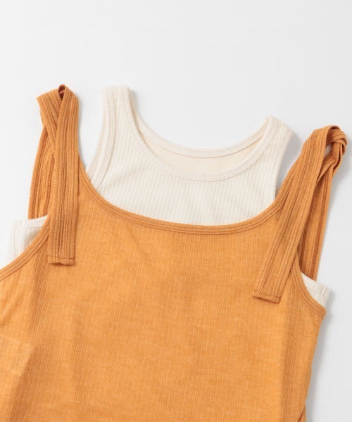 KBF（ケイビーエフ）の「レイヤードタンクトップ（タンクトップ・レディース・ホワイト系その他/ブルー系その他/オレンジ系その他・ONE）」の9枚目の写真