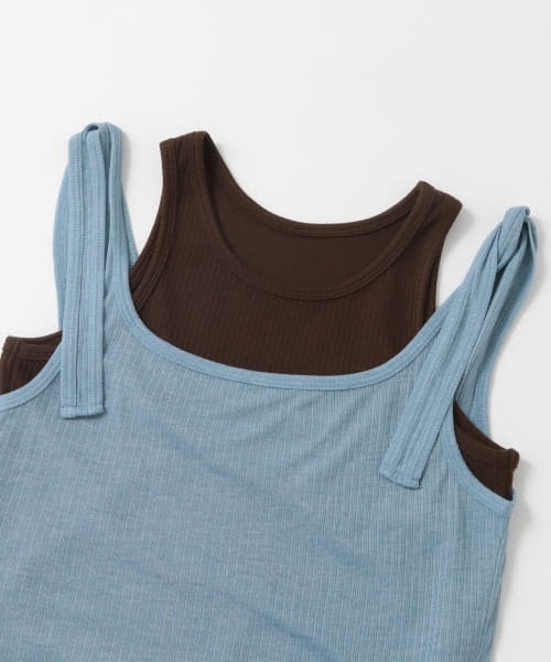 KBF（ケイビーエフ）の「レイヤードタンクトップ（タンクトップ・レディース・ホワイト系その他/ブルー系その他/オレンジ系その他・ONE）」の10枚目の写真