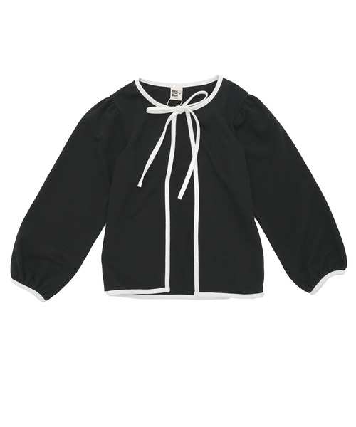 Bee des Bee(ビーデスビー)の「紐リボンカーディガン(カーディガン/ボレロ・キッズ・ブラック/ピンク系その他・150cm/140cm/130cm/120cm/110cm/100cm)」の4枚目の写真