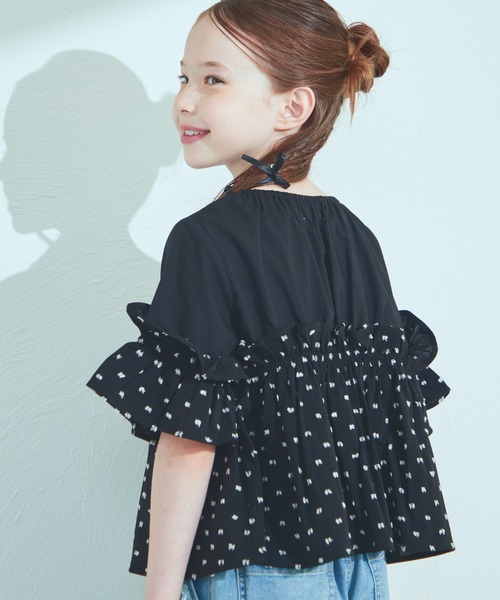 新品　manon ブラウス　透け感　ドット　水玉 新品manon ブラウス透け感ドット水玉