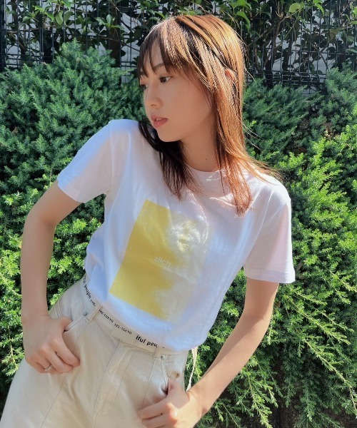 【ZOZOTOWN限定】LHP×Yuria Kizaki/Organic cotton【zilch】print T (Ladys)/lhpyra（Tシャツ/カットソー）｜L.H.P（エルエイチピー）