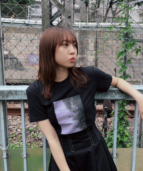 【ZOZOTOWN限定】LHP×Yuria Kizaki/Organic cotton【zilch】print T (Ladys)/lhpyra（Tシャツ/カットソー）｜L.H.P（エルエイチピー）