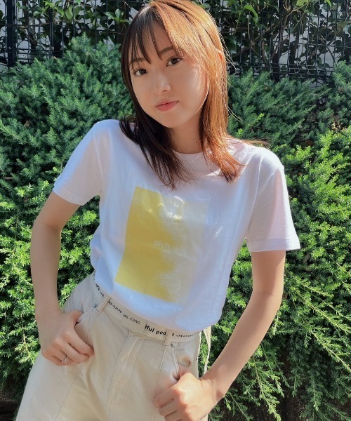 【ZOZOTOWN限定】LHP×Yuria Kizaki/Organic cotton【zilch】print T (Ladys)/lhpyra（Tシャツ/カットソー）｜L.H.P（エルエイチピー）