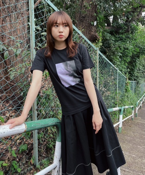 【ZOZOTOWN限定】LHP×Yuria Kizaki/Organic cotton【zilch】print T (Ladys)/lhpyra（Tシャツ/カットソー）｜L.H.P（エルエイチピー）