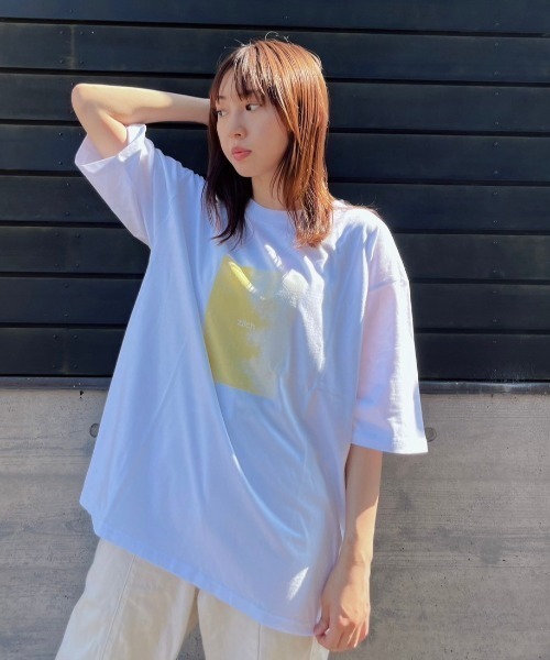 【ZOZOTOWN限定】LHP×Yuria Kizaki/Organic cotton【zilch】print T (Ladys)/lhpyra（Tシャツ/カットソー）｜L.H.P（エルエイチピー）