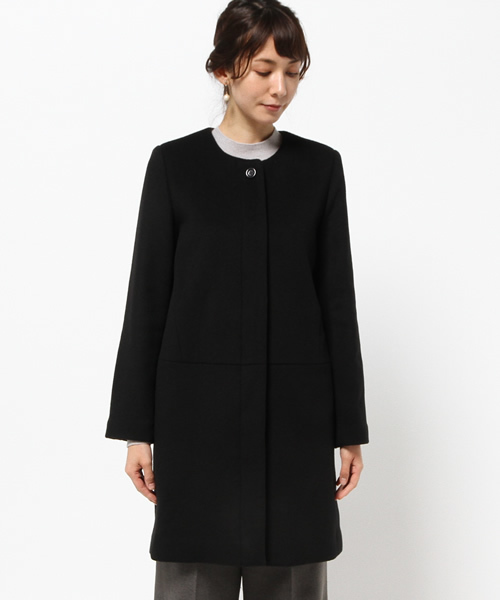 NATURAL BEAUTY BASIC（ナチュラルビューティーベーシック）の「【andGIRL 12月号掲載】ビーバーロングコート（その他アウター・レディース・ベージュ系その他/ブラック・MEDIUM/SMALL/LARGE）」の11枚目の写真