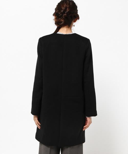 NATURAL BEAUTY BASIC（ナチュラルビューティーベーシック）の「【andGIRL 12月号掲載】ビーバーロングコート（その他アウター・レディース・ベージュ系その他/ブラック・MEDIUM/SMALL/LARGE）」の13枚目の写真