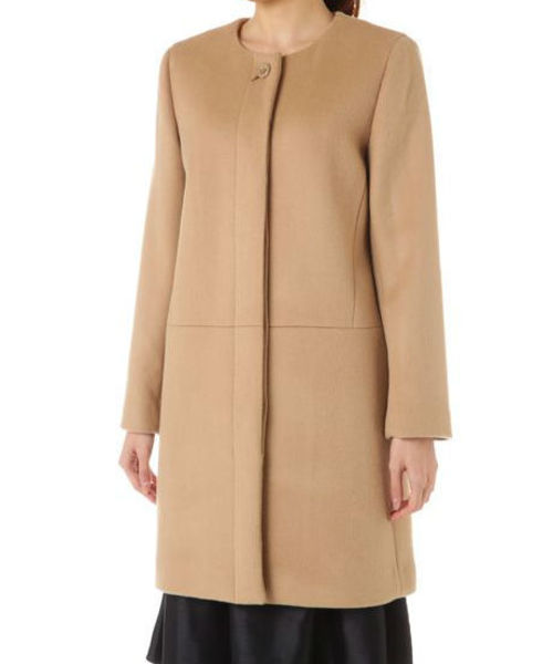 NATURAL BEAUTY BASIC（ナチュラルビューティーベーシック）の「【andGIRL 12月号掲載】ビーバーロングコート（その他アウター・レディース・ベージュ系その他/ブラック・MEDIUM/SMALL/LARGE）」の16枚目の写真