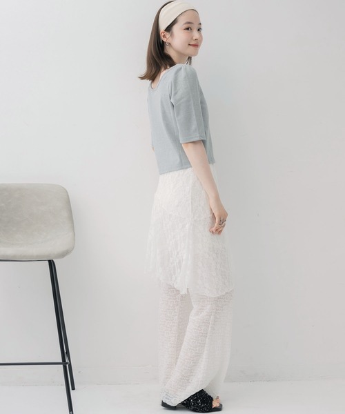 RETRO GIRL（レトロガール）の「ラメテレコカーデ（Tシャツ/カットソー・レディース・ブラック/ブルー/シルバー・FREE）」の16枚目の写真