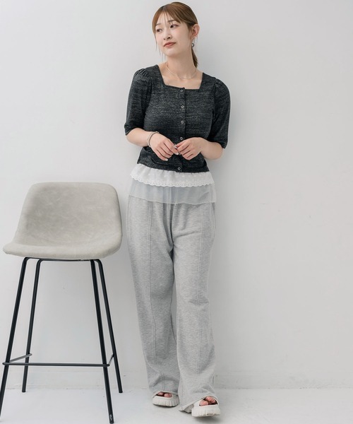 RETRO GIRL（レトロガール）の「ラメテレコカーデ（Tシャツ/カットソー・レディース・ブラック/ブルー/シルバー・FREE）」の21枚目の写真