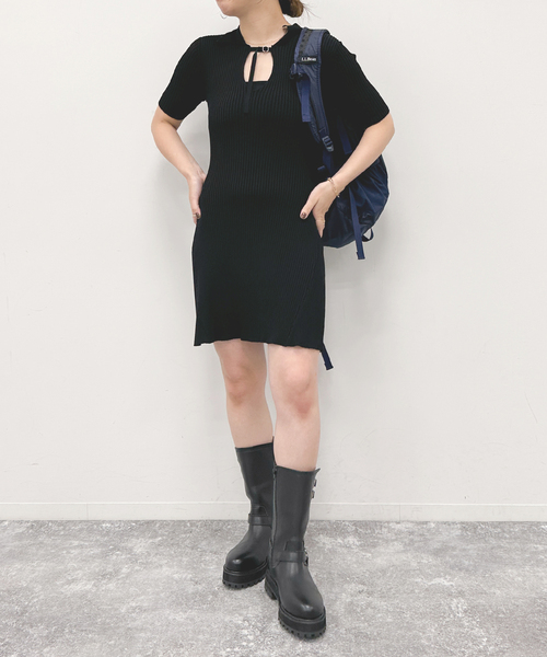 U by SPICK&SPAN(ユーバイスピックアンドスパン)の「【L.L. Bean/エルエルビーン】 ストアウェイバッグパック(バックパック/リュック・レディース・ネイビー/ブラック・FREE)」の12枚目の写真