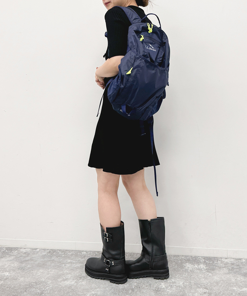 U by SPICK&SPAN(ユーバイスピックアンドスパン)の「【L.L. Bean/エルエルビーン】 ストアウェイバッグパック(バックパック/リュック・レディース・ネイビー/ブラック・FREE)」の13枚目の写真