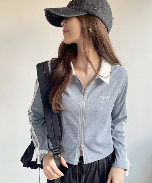 専用です　　　　　トラックジャケット　S リブ襟ニット 専用です トラックジャケット S リブ襟ニット ニッセン ニット