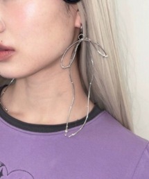 ドロップリボンピアス