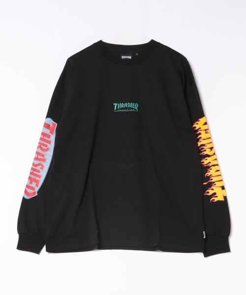 THRASHER（スラッシャー）の「【THRASHER/スラッシャー】ヘビーウェイト　バックプリント 袖プリント ロンT（Tシャツ/カットソー・メンズ・ブラック系その他2/グレー系その他/ブラック系その他/ホワイト系その他/グリーン系その他2/ホワイト系その他2・LARGE/MEDIUM）」の5枚目の写真