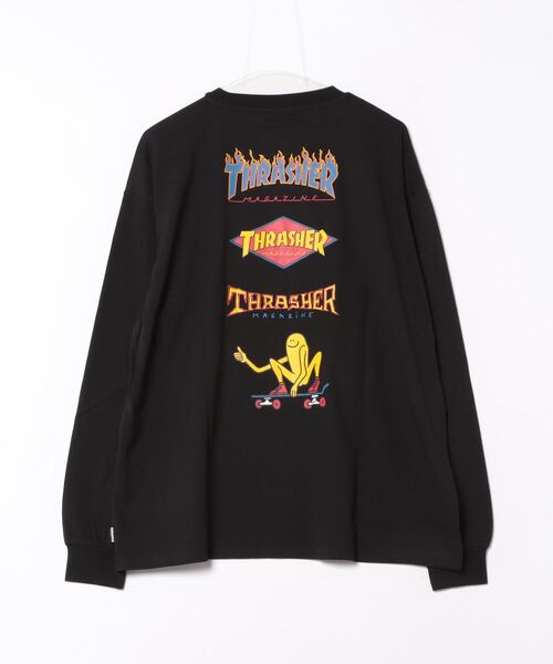 THRASHER（スラッシャー）の「【THRASHER/スラッシャー】ヘビーウェイト　バックプリント 袖プリント ロンT（Tシャツ/カットソー・メンズ・ブラック系その他2/グレー系その他/ブラック系その他/ホワイト系その他/グリーン系その他2/ホワイト系その他2・LARGE/MEDIUM）」の10枚目の写真